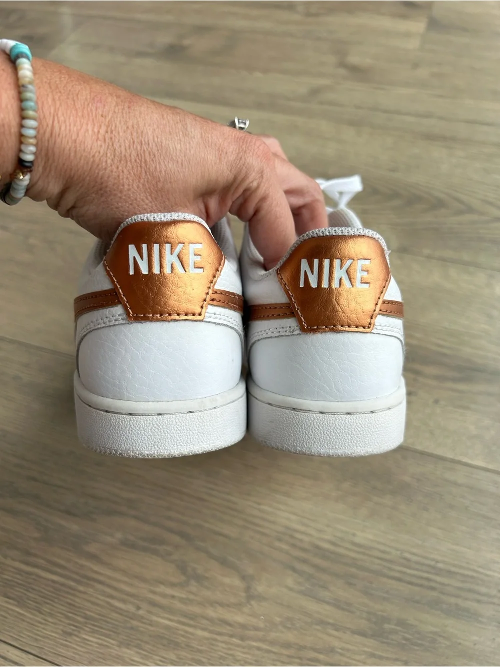Nike Women's Sneakers with Copper Swoosh